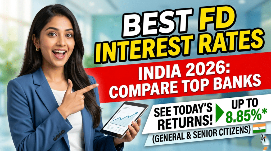 Best Bank FD Rates Today in India (2026) – Highest Interest Returns You Shouldn’t Miss