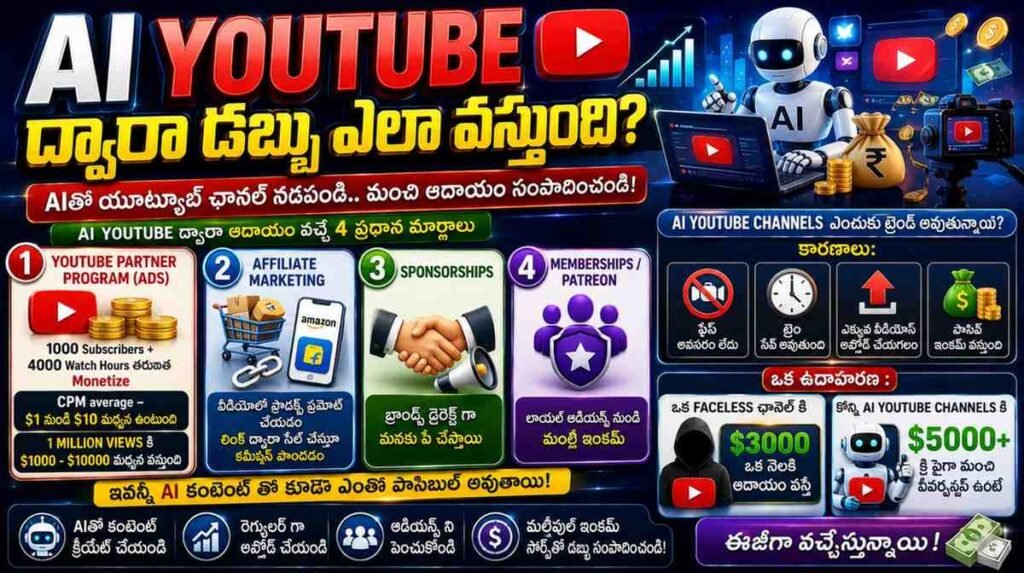 Earn Money with AI YouTube Videos – Complete Guide to Make Money Online