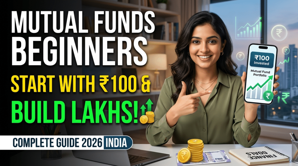 Mutual Funds for Beginners in India (2026) – Start with ₹100 & Build Lakhs Even if You’re a Complete Beginner