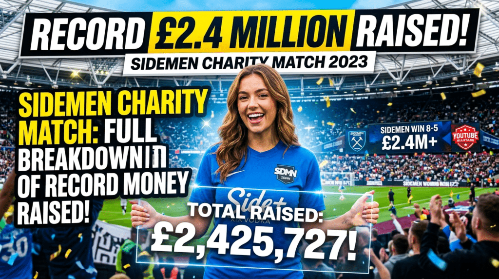 Sidemen Charity Match Money Raised Full Breakdown of Record