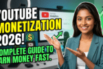 YouTube Channel Monetization Requirements 2026 – Complete Guide to Earn Money Fast