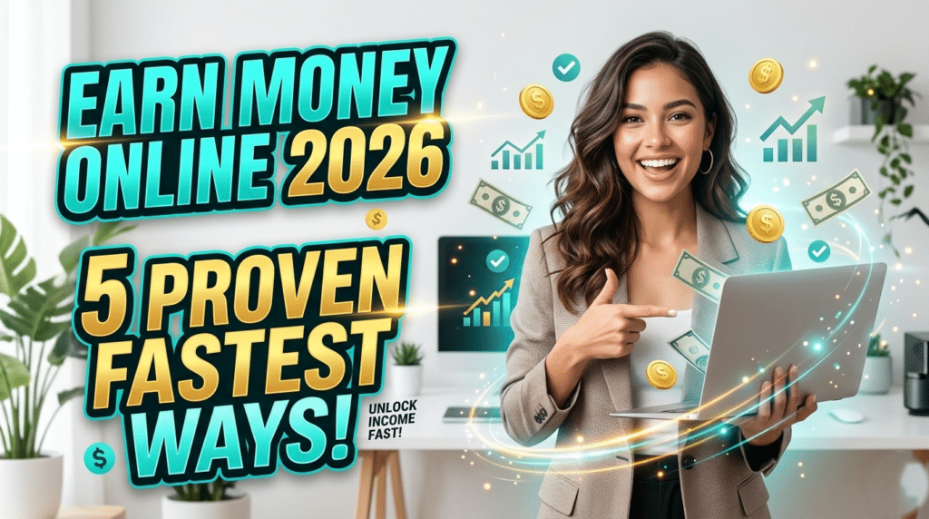 Earn Money Online 2026 | 5 Proven Fastest Ways