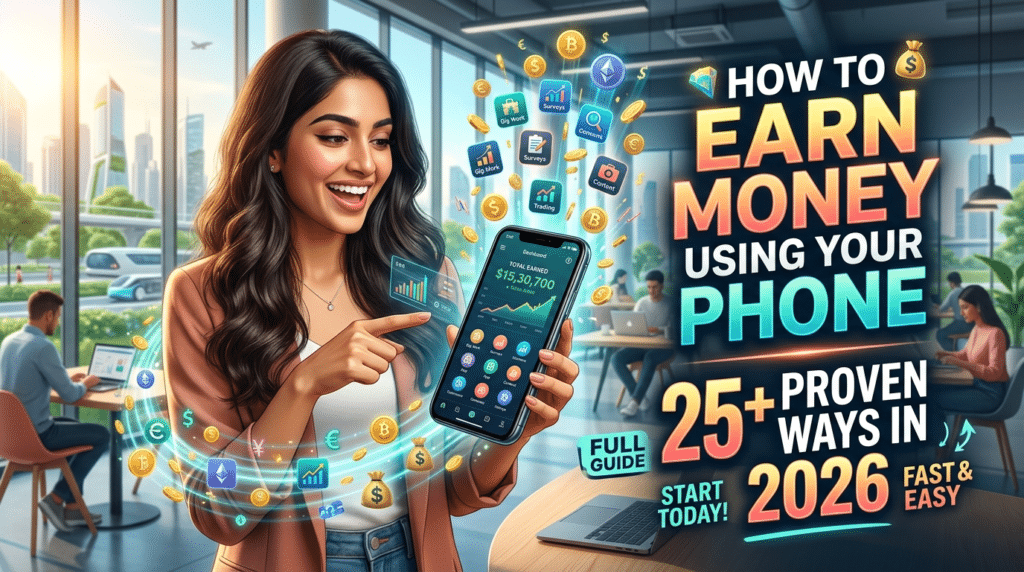 How to Earn Money Using Your Phone - 25+ Proven Ways in 2026