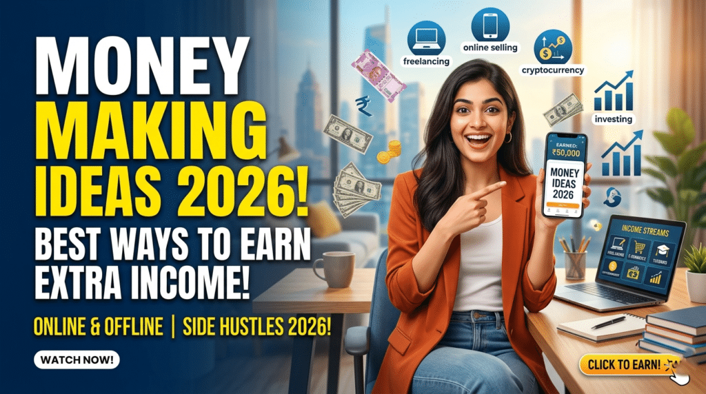 Money Making Ideas 2026 - Best Ways to Earn Extra Income Online