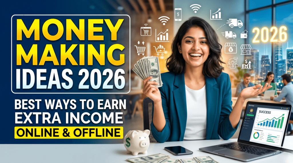 Money Making Ideas 2026 - Best Ways to Earn Extra Income Online and Offline