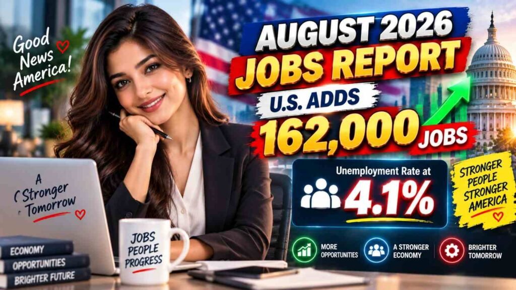 August 2026 Jobs Report - U.S. Adds 162,000 Jobs, Unemployment Rate at 4.1%